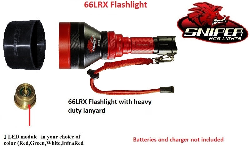 66LRX Flashlight with 1-4 colors