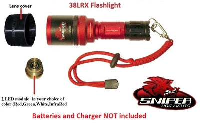 38LRX Flashlight with 1-4 colors